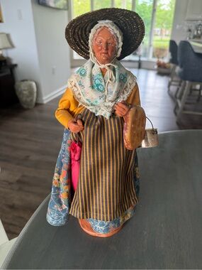 Vintage Santon de Provence clay figure